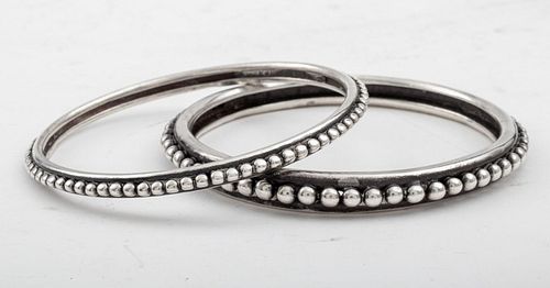 Stephen Dweck Sterling Silver Bangle Bracelets, 2