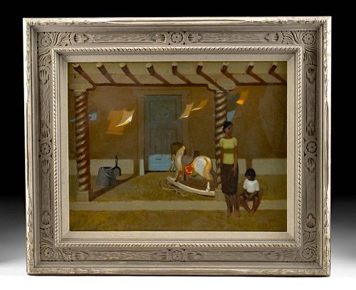 Signed Paul Forster Painting - "The Portal"