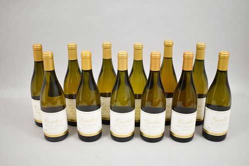 Twelve Bottles Assorted Kistler Chardonnay.