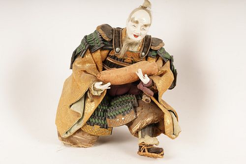 Japanese Display Doll of a Seated Minister