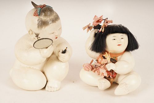 Two Gosho Ningyo Dolls