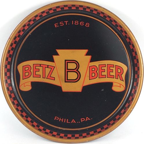 1937 Betz Beer 13 inch tray Philadelphia, Pennsylvania