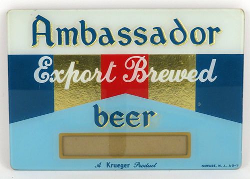 1958 Ambassador Beer Newark, New Jersey
