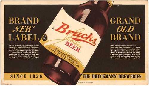 1947 Bruck's Jubilee Beer Cincinnati, Ohio