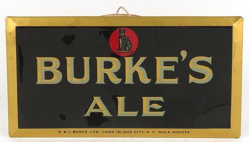 1949 Burke's Ale TOC Sign Long Island City, New York