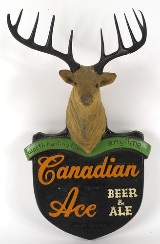 1948 Canadian Ace Beer & Ale Stag Trophy Chicago, Illinois