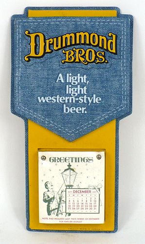 1977 Drummond Bros. Beer Louisville, Kentucky