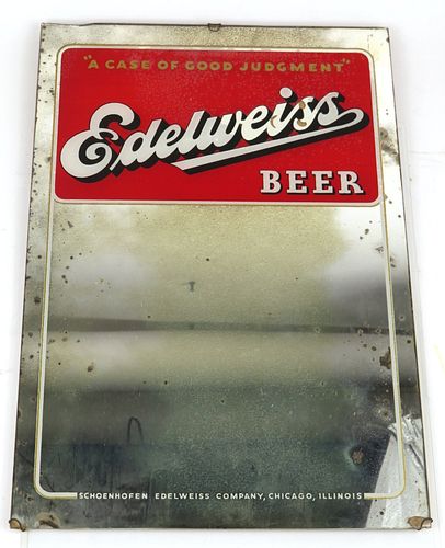 1941 Edelweiss Beer Mirror Chicago, Illinois