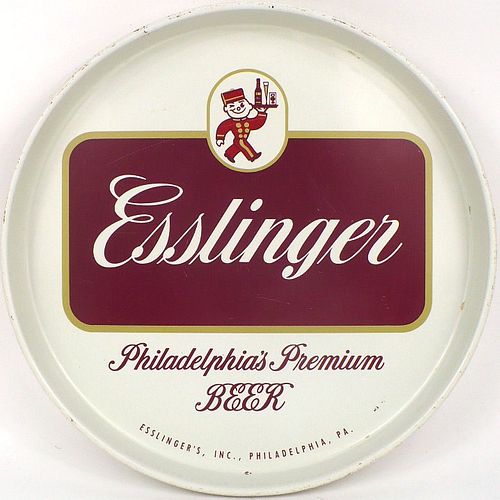 1962 Esslinger Beer 12 inch tray Philadelphia, Pennsylvania