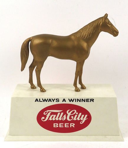 1961 Falls City Beer "Horse" Backbar Sign Louisville, Kentucky