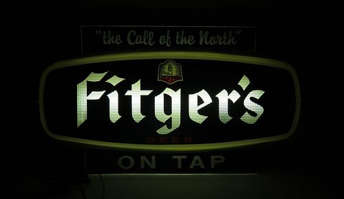 1958 Fitger's Beer On Tap Illuminated Sign Duluth, Minnesota