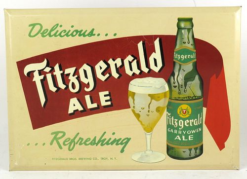 1951 Fitzgerald's Garryowen Ale TOC Troy, New York