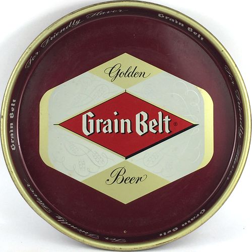 1958 Golden Grain Belt Beer 12 inch tray Minneapolis, Minnesota