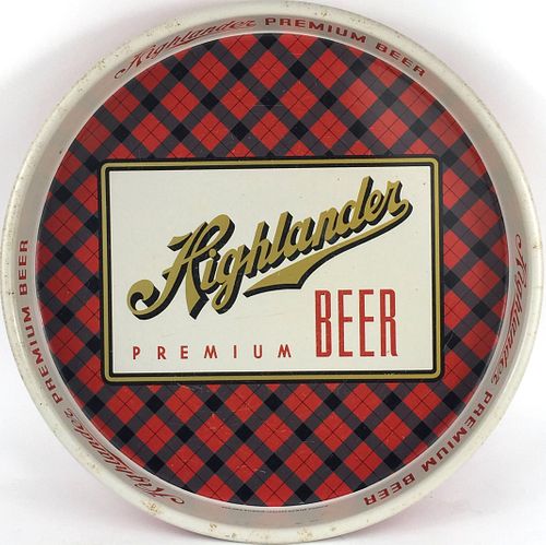 1955 Highlander Premium Beer 12 inch tray Missoula, Montana
