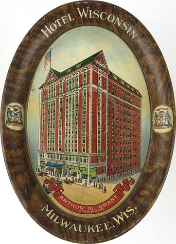 1910 Hotel Wisconsin Milwaukee Tip Tray , 