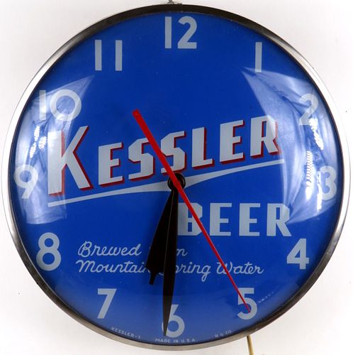 1950 Kessler Beer PAM Clock Helena, Montana