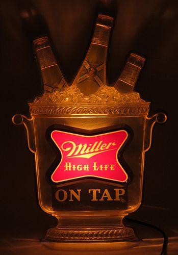 1962 Miller High Life Beer "On Tap" Illuminated Sign Milwaukee, Wisconsin