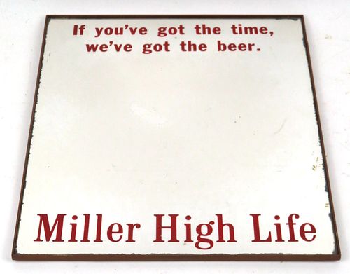 1970 Miller High Life Beer Mirror Milwaukee, Wisconsin