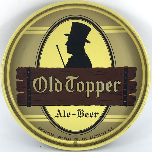 1946 Old Topper Ale-Beer 12 inch tray Rochester, New York