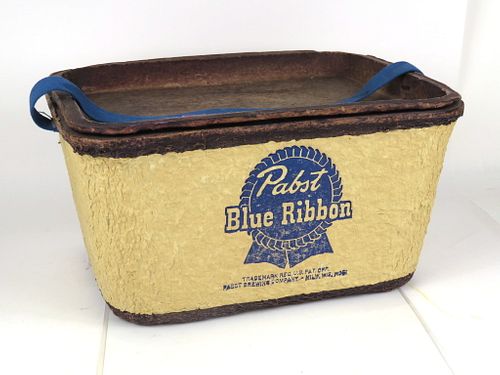 1953 Pabst Blue Ribbon Beer Paperboard Cooler Milwaukee, Wisconsin