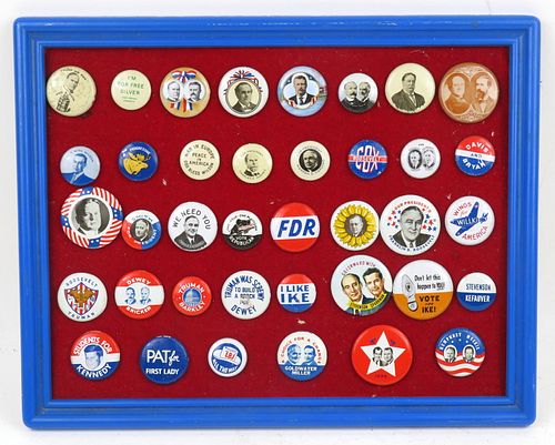 1955 American Presidential Pinback Political Button Collection