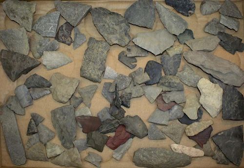 Vermont prehistoric damaged & incomplete artifacts including arrowheads, points- 250 pcs, length 1”-