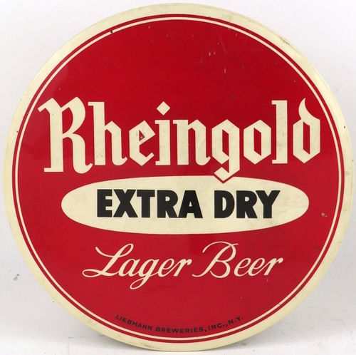 1953 Rheingold Extra Dry Lager Beer New York (Brooklyn), New York