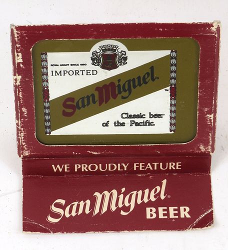 1968 San Miguel Beer Mirrored Table Tent Maynilà, National Capital Region