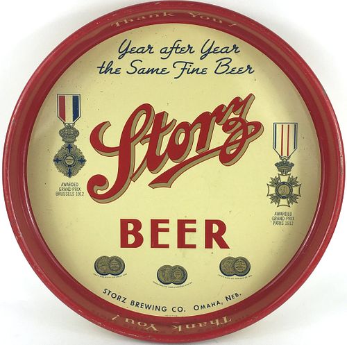 1945 Storz Beer 13 inch tray Omaha, Nebraska