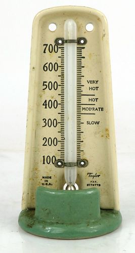 1945 Taylor Porcelain Oven Thermometer , 