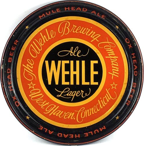 1937 Wehle Ale - Lager 13 inch tray West Haven, Connecticut