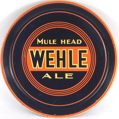 1935 Wehle Mule Head Ale 13 inch tray West Haven, Connecticut