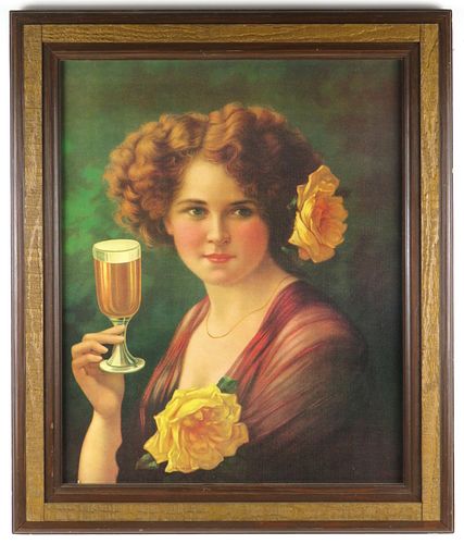 1910 Woman with Beer Giclée Oilette , 