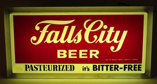 1954 Falls City Beer Sign Louisville, Kentucky