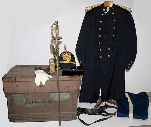 Vermont Captain Dwight H. Kelton post Civil War 1881 pattern U.S. 10th Infantry dress uniform with c