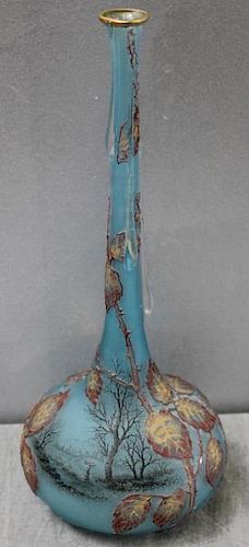DAUM Nancy Cameo Glass Vase.