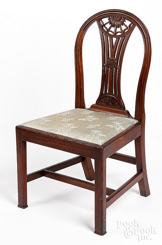 American Hepplewhite mahogany dining chair
