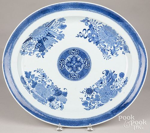 Chinese export porcelain Fitzhugh oval platter