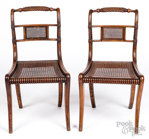 Pair of Philadelphia Classical dining chairs