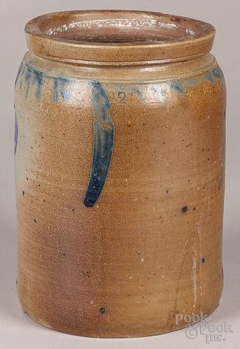 Baltimore, Maryland two gallon stoneware jar
