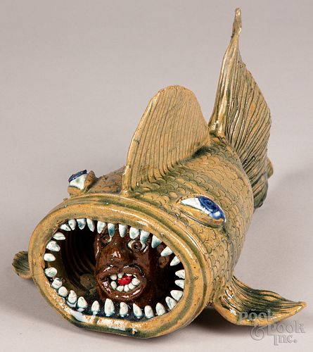Albert Hodge contemporary redware fish