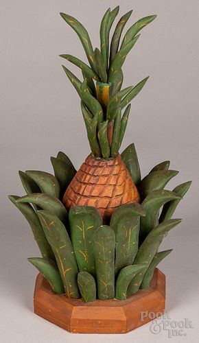 June & Walter Gottshall carved pineapple