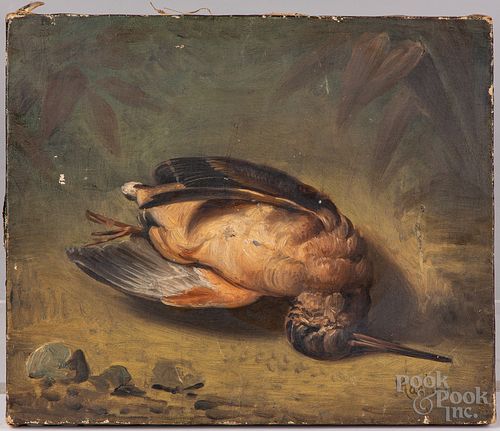 William Henry Machen oil on canvas dead woodcocks