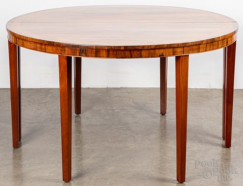 Rosewood two part dining table, 19th c.