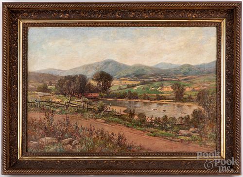 Daniel Folger Bigelow oil on canvas landscape