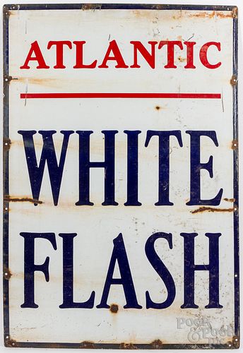 Atlantic White Flash advertising sign