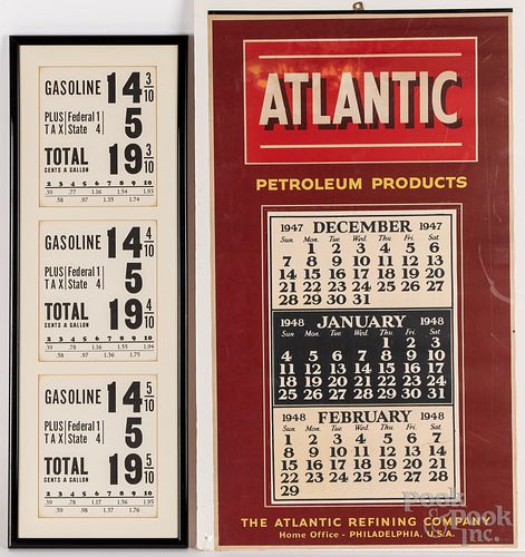 1948 Atlantic Petroleum Products Gasoline calendar