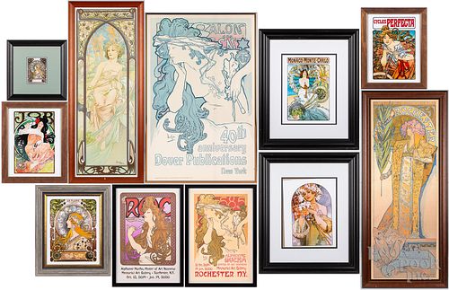 Alphonse Mucha Art Nouveau posters and lithographs