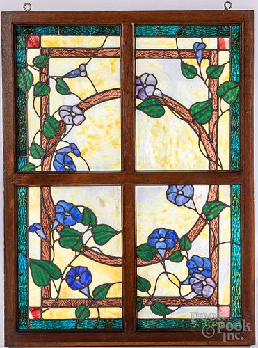 Leaded glass window, ca. 1900