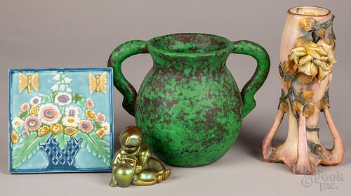 Group of art pottery